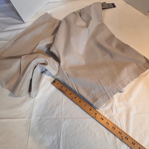 Catherine's Everyday Fit Women's 4X Stretch Cotton Shorts Elastic Waist In Beige - Picture 11 of 12